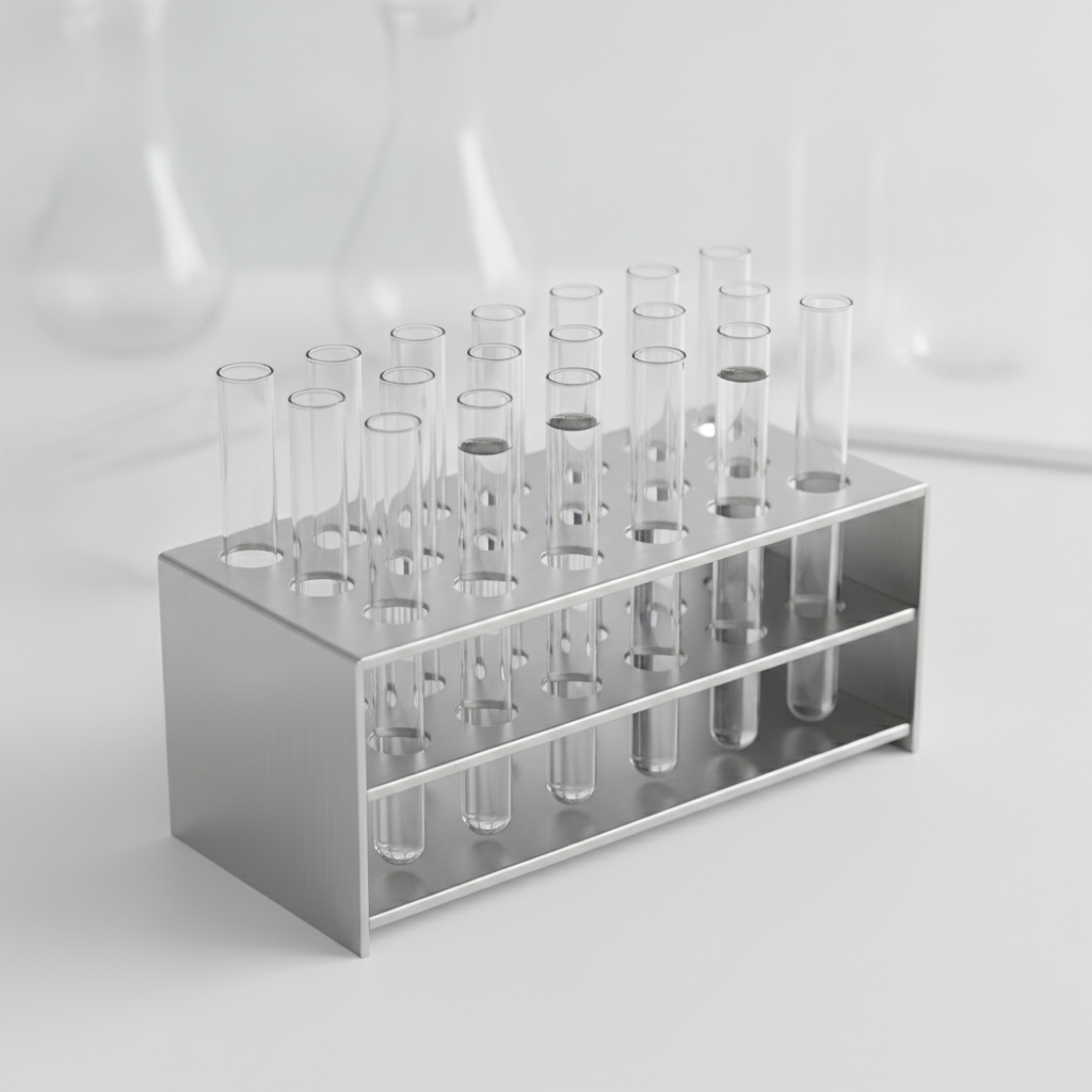 Test Tube Rack, Stainless 12-place