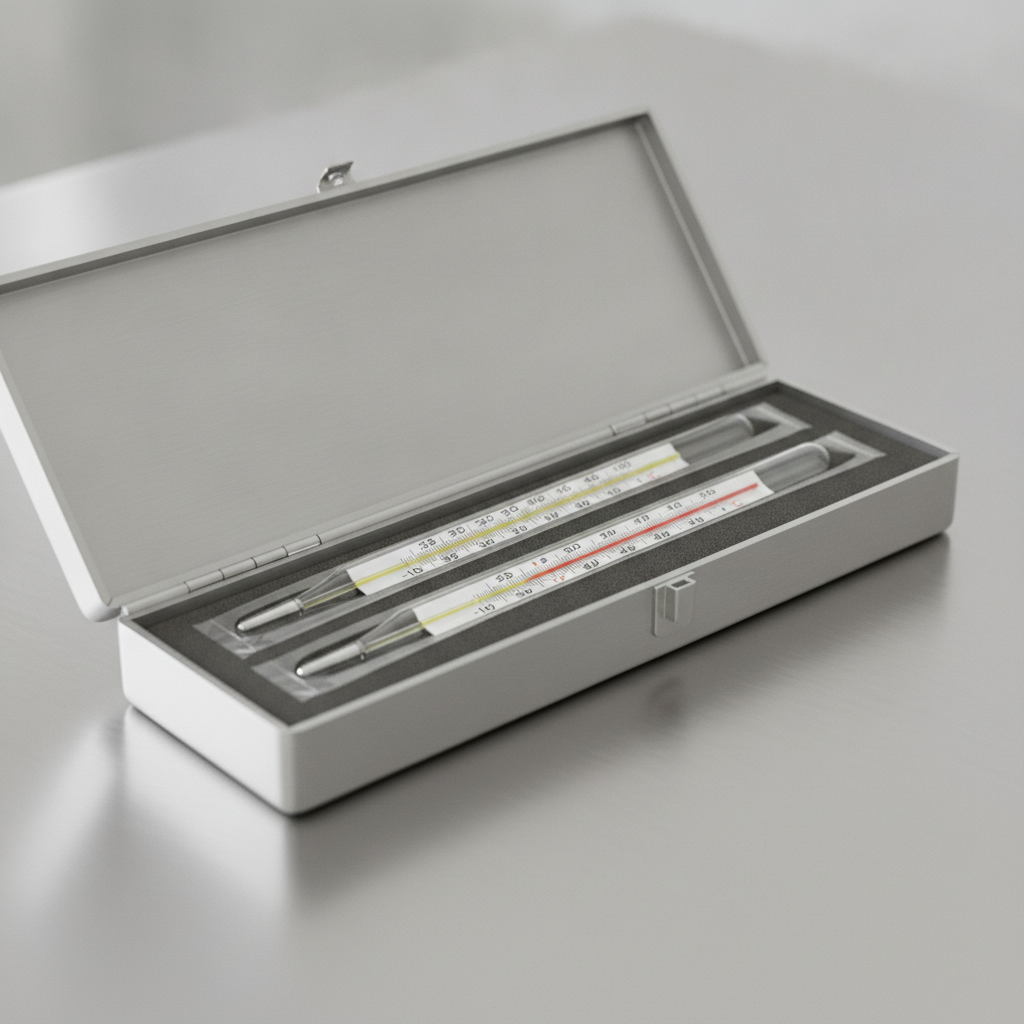 Thermometer Set, Cased 3 pc