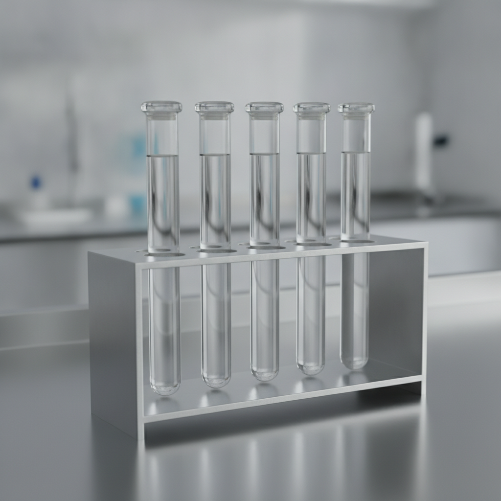 Test Tube Rack, Stainless 6-place